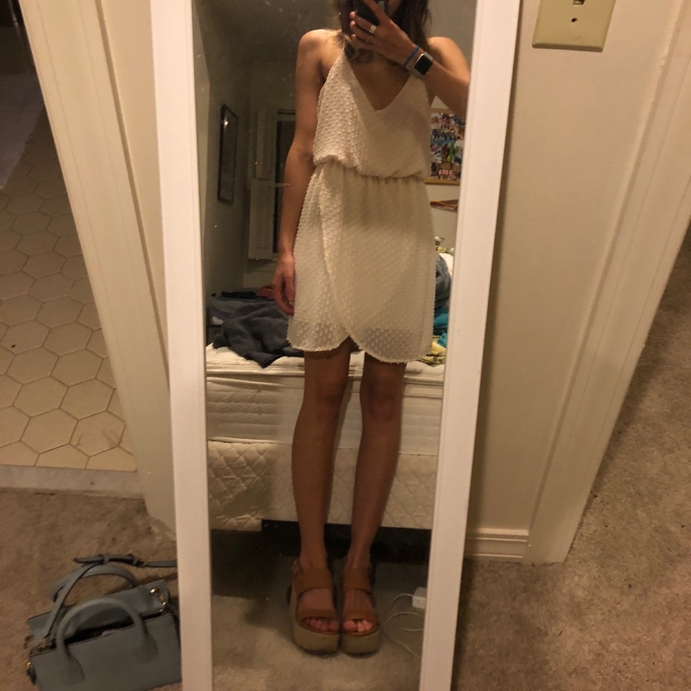 Light pink mini dress